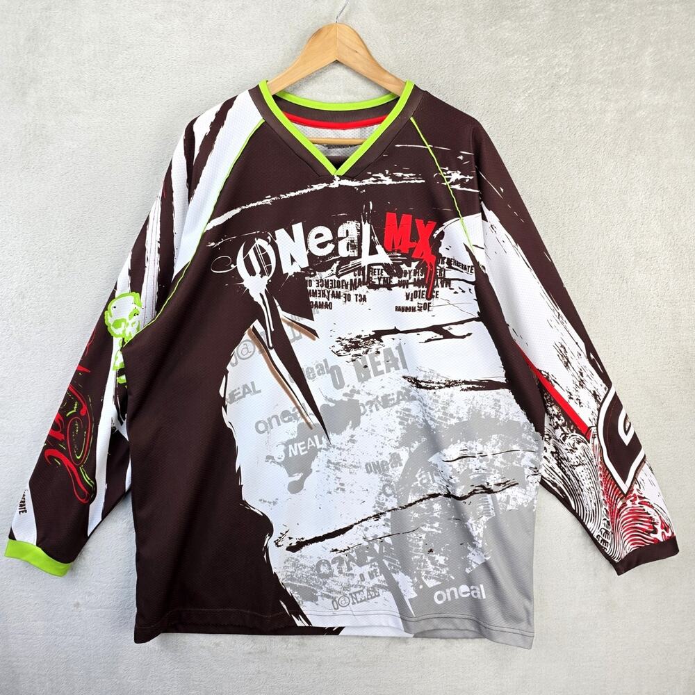 O'Neal MX Motocross Jersey Shirt XXL 2XL Long Sleeve Moto Diet Bike AOP Y2K